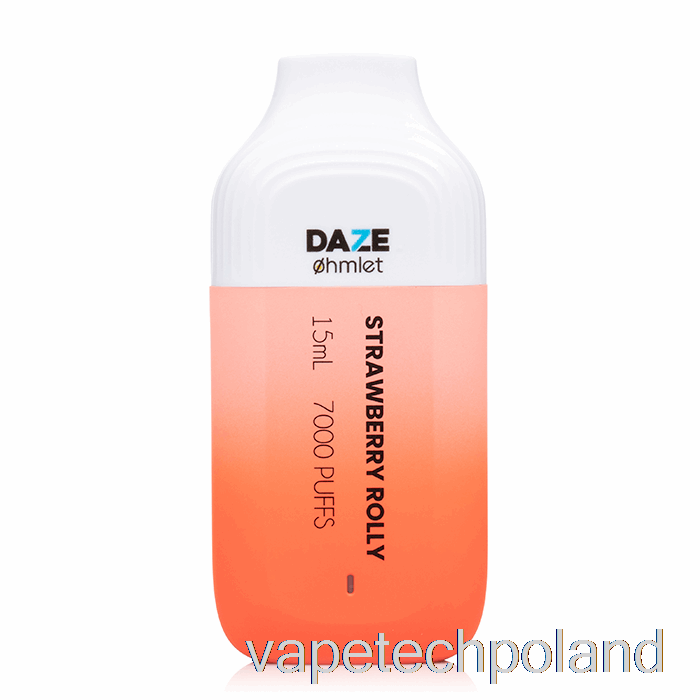 Vape Pod 7 Daze Ohmlet 7000 0% Zero Nikotyny Jednorazowe Truskawkowe Rolly
